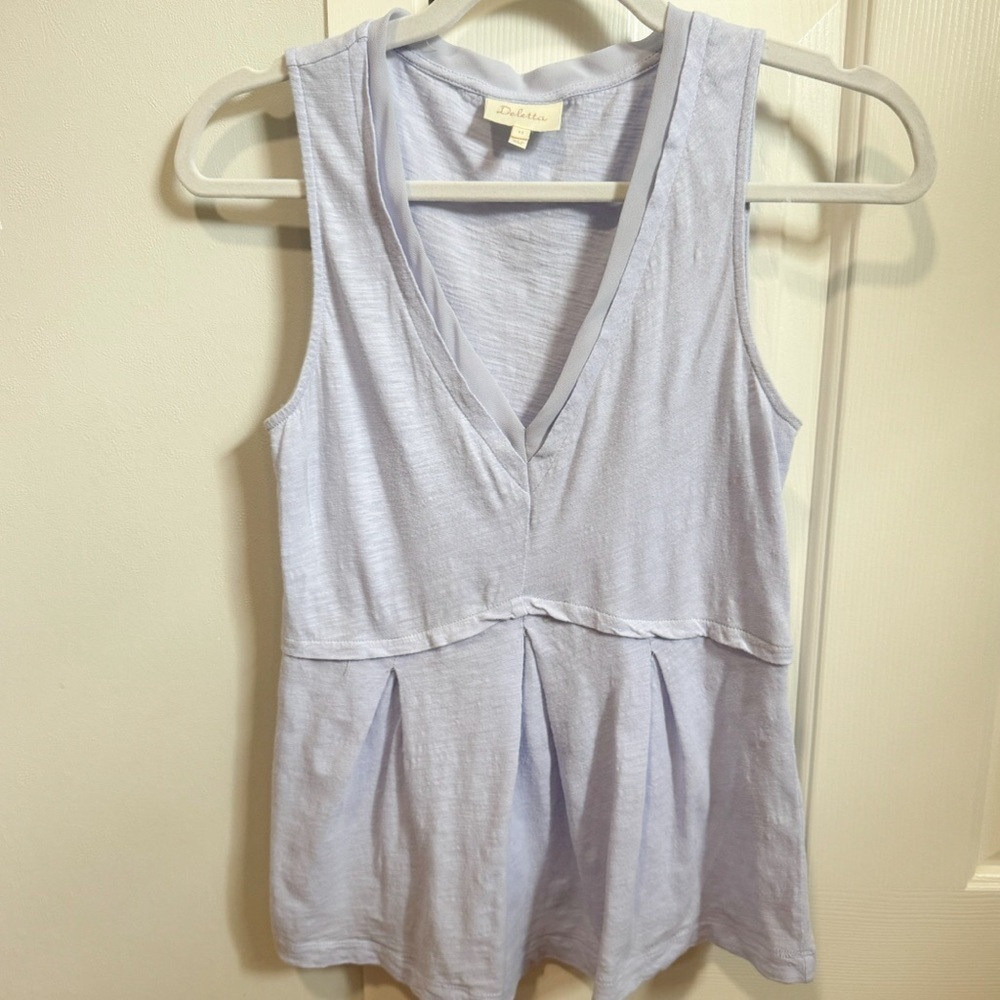 Deletta by Anthropologie Periwinkle Sleeveless Tank Top